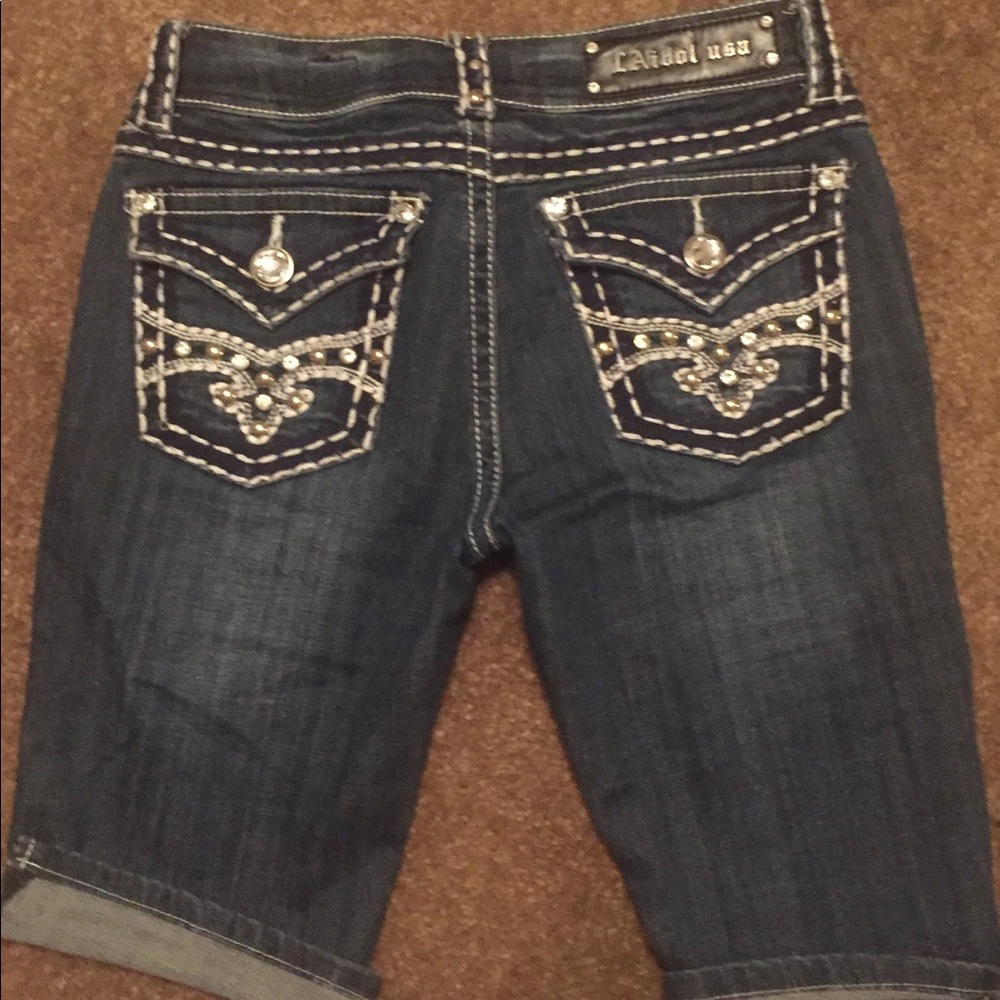 Denim shorts